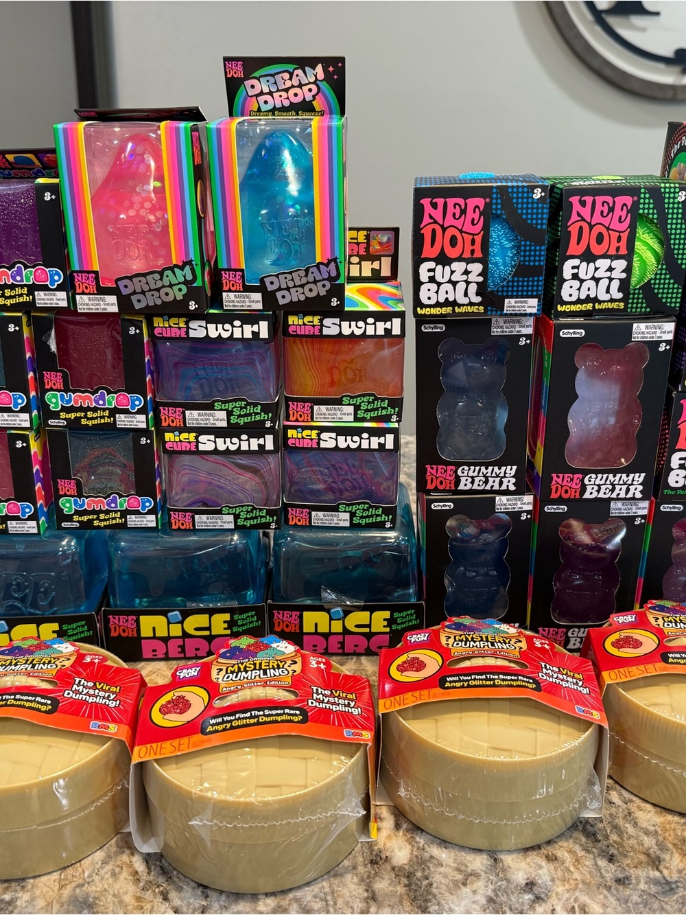 Huge Needoh Lot! Needoh Gummy Bears, fuzzballs, dream drops, gumballs, nice cube